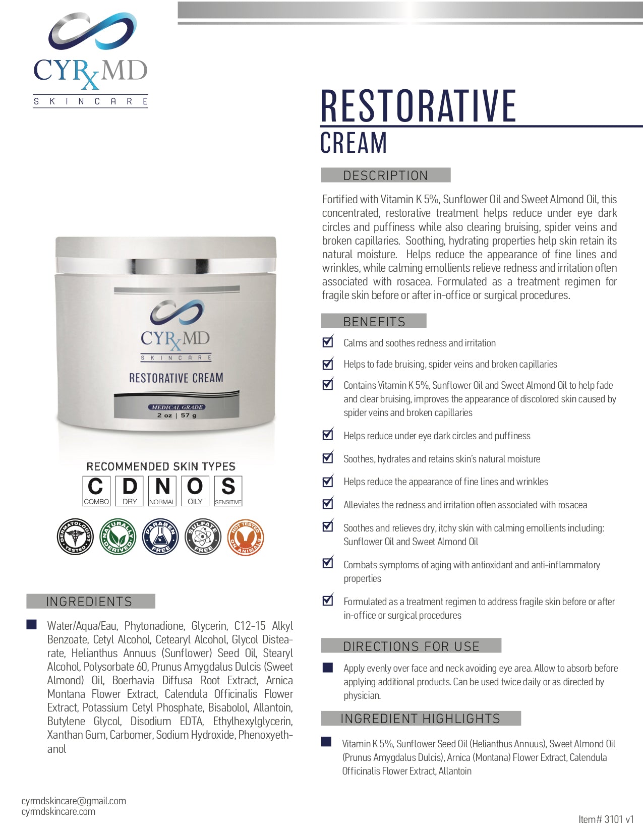 Restorative Cream